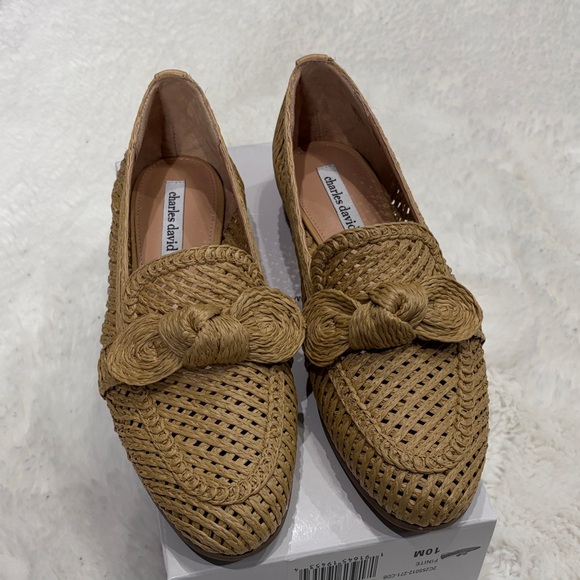 Charles David Women's Woven Brown Loafers,size 10. - Picture 14 of 17